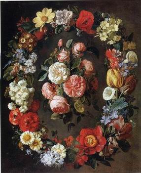 Floral, beautiful classical still life of flowers 022